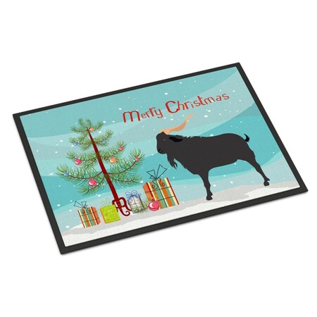 Carolines Treasures Verata Goat Christmas Indoor or Outdoor Mat - 18 x 27 in. BB9249MAT